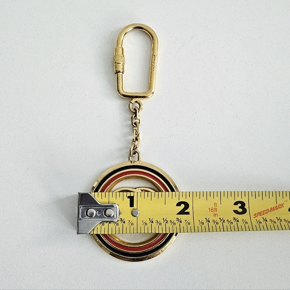 Gucci GG Interlocking Blue & Red Sherry Line Bag Charm / Key Chain - Picture 5 of 6